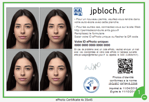 Exemple de photo ePhoto ANTS réalisée au studio à Strasbourg